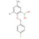 3-Bromo-2-(4′-fluorobenzyloxy)-5-methylphenylboronic acid (CAS 849062-41-5) - chemical structure image