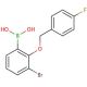3-Bromo-2-(4′-fluorobenzyloxy)phenylboronic acid (CAS 849052-22-8) - chemical structure image