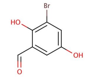 3-bromo-2,5-dihydroxybenzaldehyde - chemical structure image