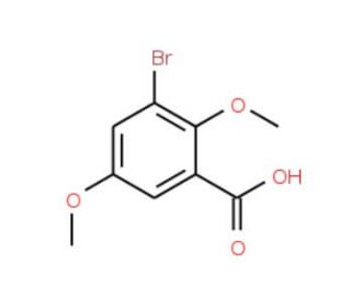 3-bromo-2,5-dimethoxybenzoic acid (CAS 100940-12-3) - chemical structure image