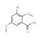 3-bromo-2,5-dimethoxybenzoic acid (CAS 100940-12-3) - chemical structure image