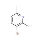 3-Bromo-2,6-dimethylpyridine (CAS 3430-31-7) - chemical structure image