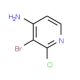 3-Bromo-2-chloro-4-pyridinamine (CAS 215364-85-5) - chemical structure image
