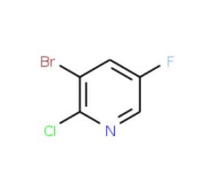 3-Bromo-2-chloro-5-fluoropyridine (CAS 884494-36-4) - chemical structure image