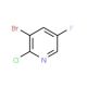 3-Bromo-2-chloro-5-fluoropyridine (CAS 884494-36-4) - chemical structure image