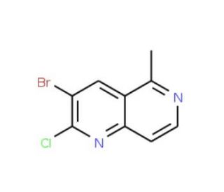 3-Bromo-2-chloro-5-methyl[1,6]naphthyridine - chemical structure image