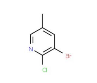 3-Bromo-2-chloro-5-methylpyridine (CAS 17282-03-0) - chemical structure image