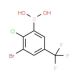3-Bromo-2-chloro-5-(trifluoromethyl)phenylboronic acid (CAS 957120-85-3) - chemical structure image