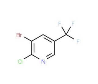 3-Bromo-2-chloro-5-(trifluoromethyl)pyridine (CAS 71701-92-3) - chemical structure image