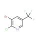 3-Bromo-2-chloro-5-(trifluoromethyl)pyridine (CAS 71701-92-3) - chemical structure image
