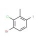 3-Bromo-2-chloro-6-iodotoluene (CAS 1000573-57-8) - chemical structure image