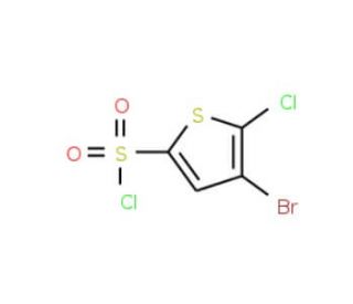 3-Bromo-2-chlorothiophene-5-sulphonyl chloride (CAS 166964-35-8) - chemical structure image