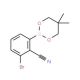 3-Bromo-2-cyanophenylboronic acid neopentyl glycol ester (CAS 883899-07-8) - chemical structure image