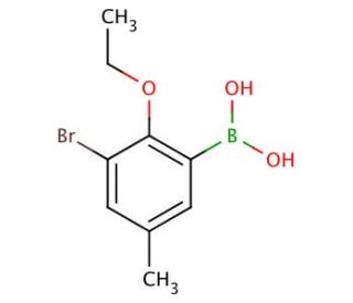 3-Bromo-2-ethoxy-5-methylphenylboronic acid (CAS 870718-00-6) - chemical structure image