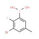 3-Bromo-2-fluoro-5-methylphenylboronic acid (CAS 957066-00-1) - chemical structure image
