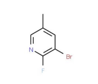 3-Bromo-2-fluoro-5-methylpyridine (CAS 17282-01-8) - chemical structure image