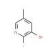 3-Bromo-2-fluoro-5-methylpyridine (CAS 17282-01-8) - chemical structure image