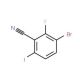 3-Bromo-2-fluoro-6-iodobenzonitrile - chemical structure image