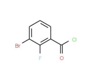 3-Bromo-2-fluorobenzoyl chloride (CAS 374554-41-3) - chemical structure image