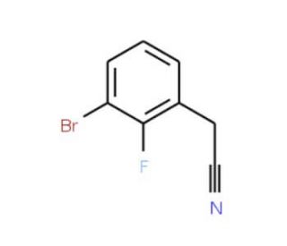 (3-Bromo-2-fluorophenyl)acetonitrile (CAS 874285-03-7) - chemical structure image