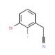 (3-Bromo-2-fluorophenyl)acetonitrile (CAS 874285-03-7) - chemical structure image
