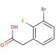 3-Bromo-2-fluorophenylacetic acid (CAS 786652-63-9) - chemical structure image