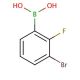 3-Bromo-2-fluorophenylboronic acid (CAS 352535-97-8) - chemical structure image
