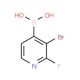 3-Bromo-2-fluoropyridine-4-boronic acid (CAS 1150114-79-6) - chemical structure image