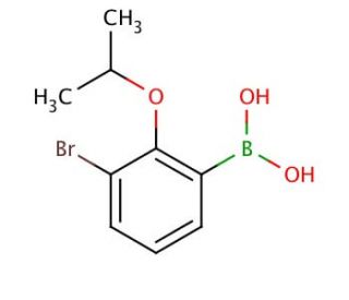 3-Bromo-2-isopropoxyphenylboronic acid (CAS 870718-04-0) - chemical structure image