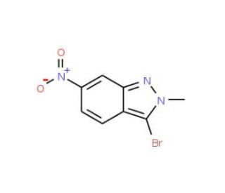3-Bromo-2-methyl-6-nitro-2H-indazole - chemical structure image