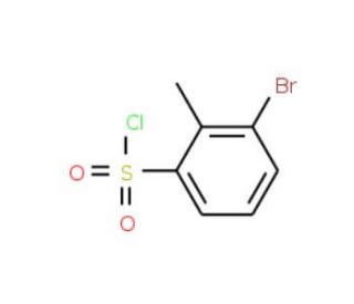 3-Bromo-2-methyl-benzenesulfonyl chloride (CAS 886501-61-7) - chemical structure image