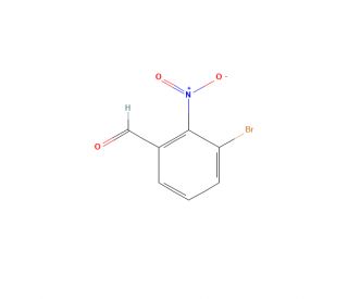 3-Bromo-2-nitrobenzaldehyde (CAS 882772-99-8) - chemical structure image