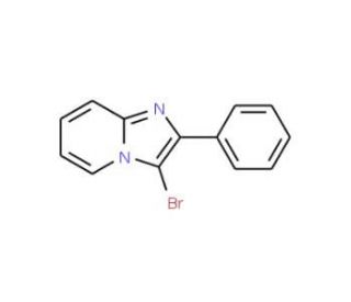 3-Bromo-2-phenylimidazo[1,2-a]pyridine (CAS 4044-95-5) - chemical structure image