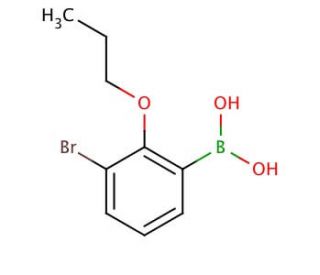 3-Bromo-2-propoxyphenylboronic acid (CAS 848779-86-2) - chemical structure image