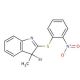 3-Bromo-3-methyl-2-(2-nitrophenylthio)-3H-indole (CAS 27933-36-4) - chemical structure image