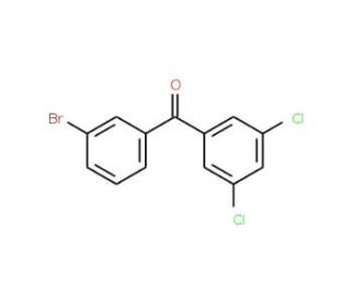 3-Bromo-3&prime;,5&prime;-dichlorobenzophenone (CAS 844879-42-1) - chemical structure image