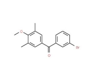 3-Bromo-3&prime;,5&prime;-dimethyl-4&prime;-methoxybenzophenone (CAS 844879-47-6) - chemical structure image