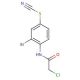 3-bromo-4-[(chloroacetyl)amino]phenyl thiocyanate - chemical structure image