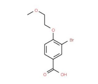 3-Bromo-4-(2-methoxyethoxy)benzoic acid - chemical structure image