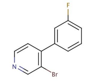 3-Bromo-4-(3&prime;-fluorophenyl)pyridine - chemical structure image