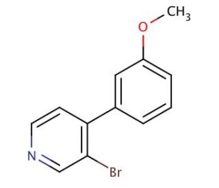 3-Bromo-4-(3&prime;-methoxyphenyl)pyridine - chemical structure image