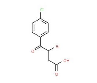 3-Bromo-4-(4-chloro-phenyl)-4-oxo-butyric acid (CAS 35158-39-5) - chemical structure image