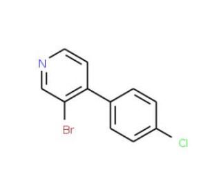 3-Bromo-4-(4&prime;-chlorophenyl)pyridine (CAS 335642-99-4) - chemical structure image