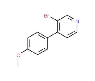 3-Bromo-4-(4&prime;-methoxyphenyl)pyridine (CAS 88345-97-5) - chemical structure image