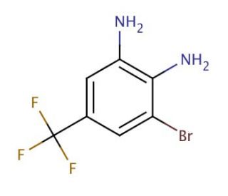 3-Bromo-4,5-diaminobenzotrifluoride (CAS 113170-72-2) - chemical structure image