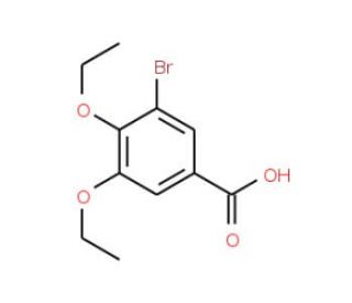 3-Bromo-4,5-diethoxybenzoic acid - chemical structure image