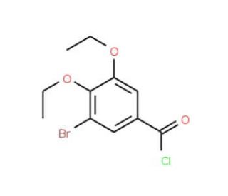 3-bromo-4,5-diethoxybenzoyl chloride - chemical structure image