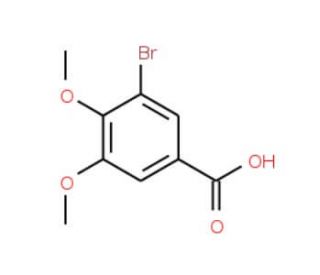 3-Bromo-4,5-dimethoxybenzoic acid - chemical structure image