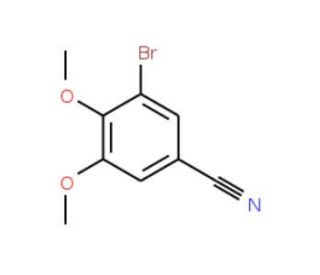 3-Bromo-4,5-dimethoxybenzonitrile (CAS 781654-31-7) - chemical structure image