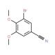 3-Bromo-4,5-dimethoxybenzonitrile (CAS 781654-31-7) - chemical structure image